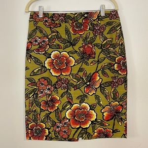 LOFT floral skirt